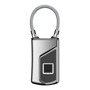Mini Fingerprint padlock IP65 Waterproof Backpack Bag Padlock Handbag Padlock Travel padlock